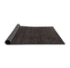 Sideview of Abstract Carbon Gray Oriental Rug, abs4772