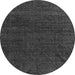 Round Oriental Gray Modern Rug, abs4772gry