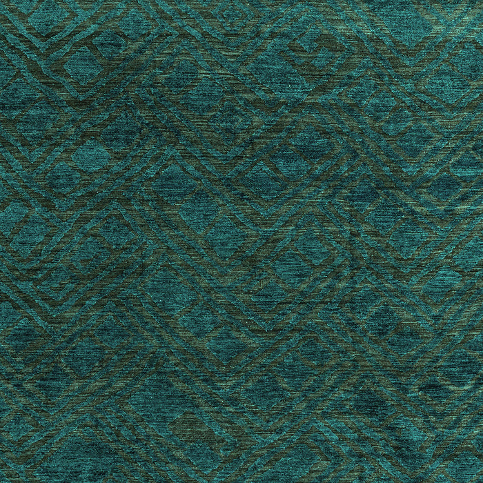 Machine Washable Oriental Turquoise Modern Area Rugs, wshabs4772turq