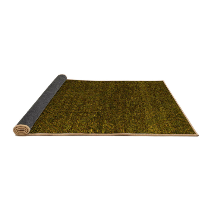 Sideview of Oriental Yellow Modern Rug, abs4772yw