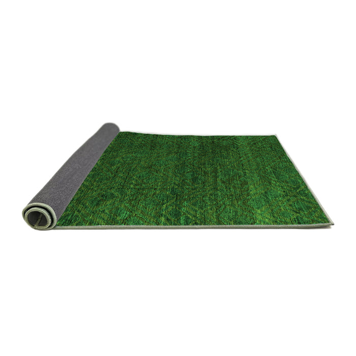 Sideview of Oriental Green Modern Rug, abs4772grn