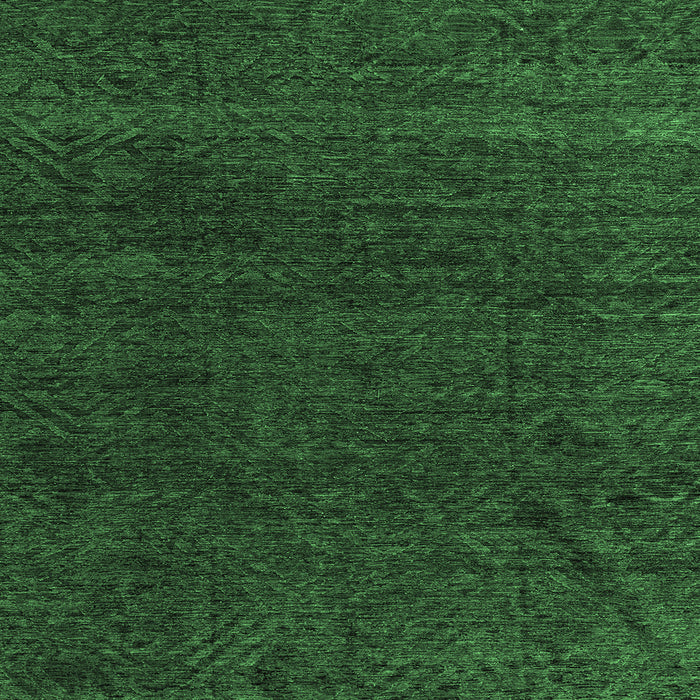 Square Oriental Emerald Green Modern Rug, abs4772emgrn