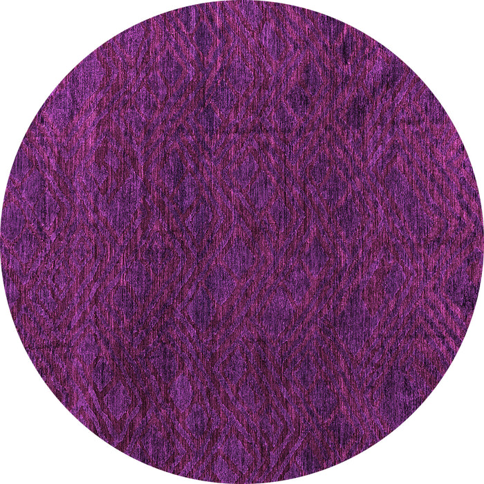 Round Oriental Pink Modern Rug, abs4772pnk