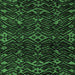 Square Oriental Emerald Green Modern Rug, abs4773emgrn