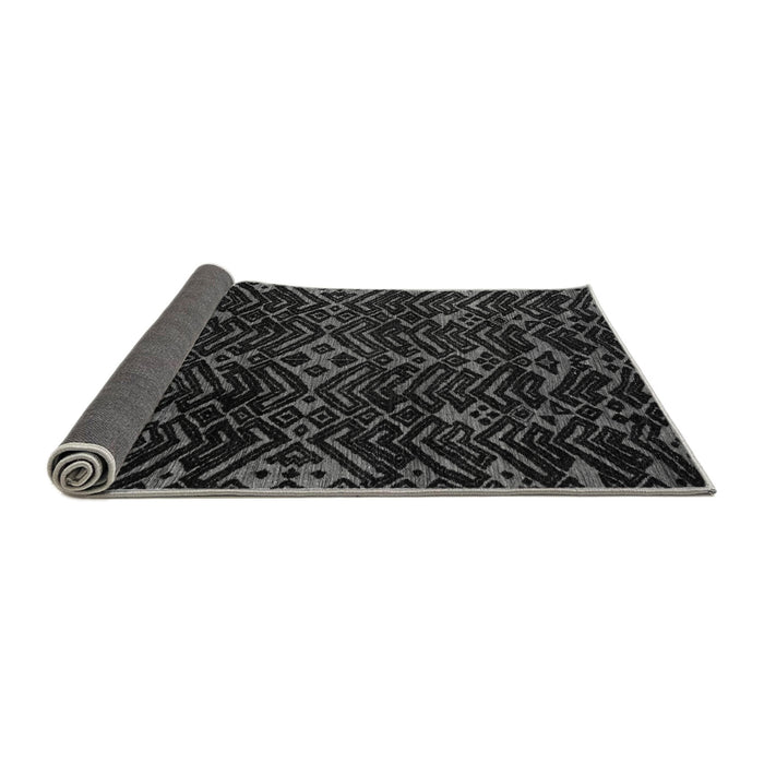 Sideview of Oriental Gray Modern Rug, abs4773gry