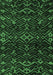 Machine Washable Oriental Emerald Green Modern Area Rugs, wshabs4773emgrn