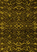 Machine Washable Oriental Yellow Modern Rug, wshabs4773yw