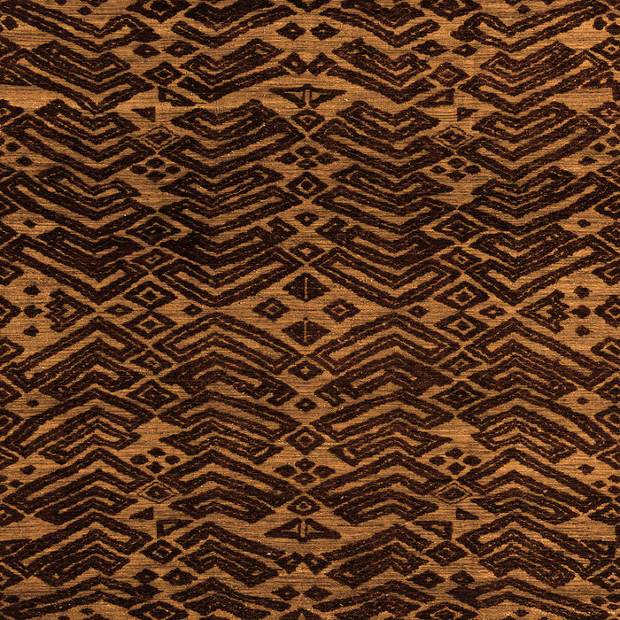 Square Oriental Orange Modern Rug, abs4773org