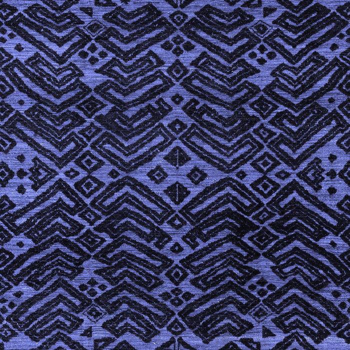 Machine Washable Oriental Blue Modern Rug, wshabs4773blu