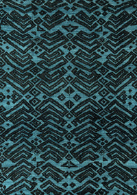 Oriental Light Blue Modern Rug, abs4773lblu