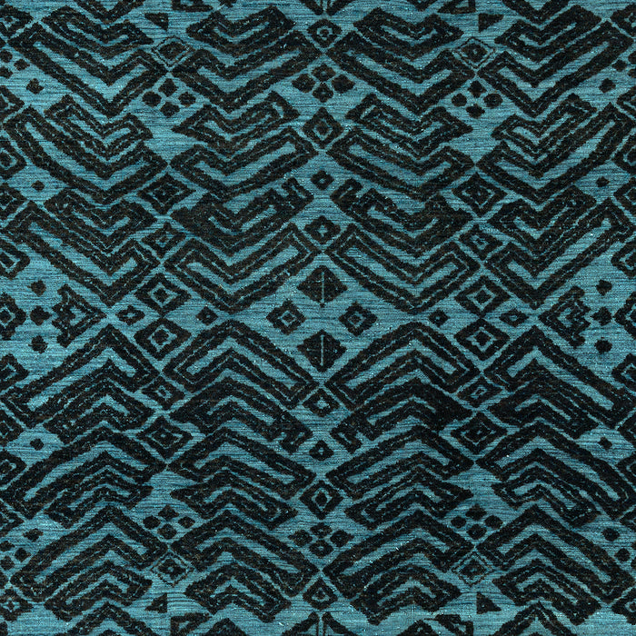Oriental Light Blue Modern Rug, abs4773lblu