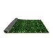 Sideview of Oriental Green Modern Rug, abs4773grn