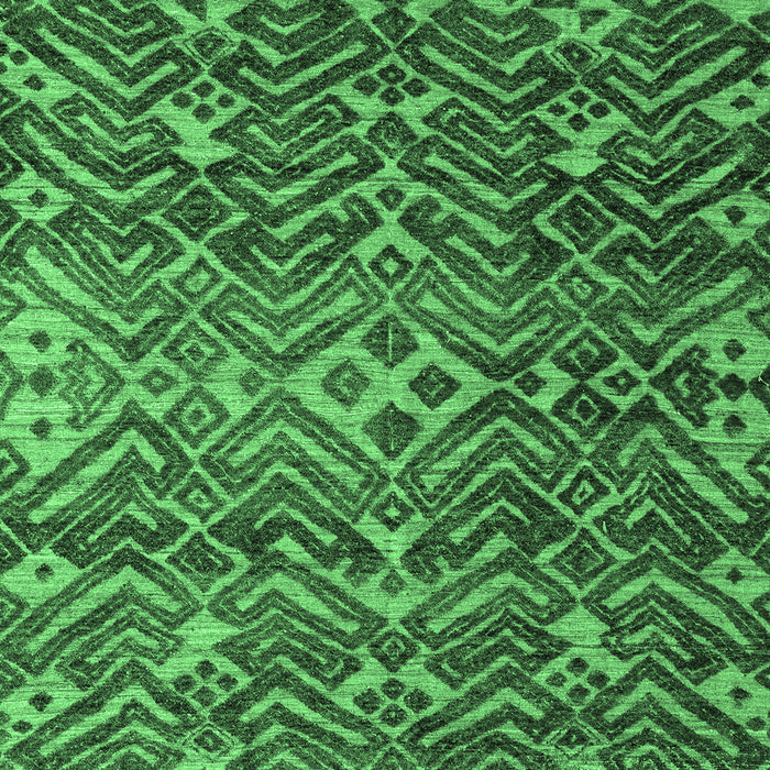 Machine Washable Abstract Emerald Green Modern Area Rugs, wshabs4774emgrn