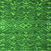 Square Machine Washable Abstract Green Modern Area Rugs, wshabs4774grn