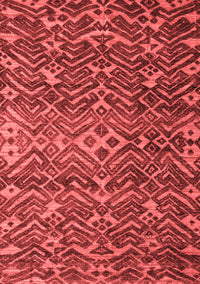 Abstract Red Modern Rug, abs4774red