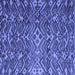 Square Abstract Blue Modern Rug, abs4774blu