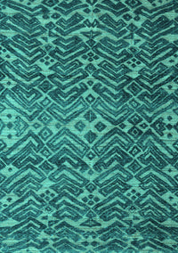 Abstract Turquoise Modern Rug, abs4774turq