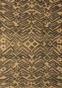 Abstract Brown Modern Rug, abs4774brn