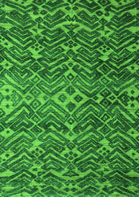 Abstract Green Modern Rug, abs4774grn