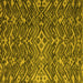 Square Abstract Yellow Modern Rug, abs4774yw