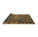 Sideview of Abstract Brown Modern Rug, abs4774brn