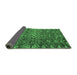 Sideview of Abstract Emerald Green Modern Rug, abs4774emgrn