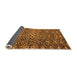 Sideview of Abstract Orange Modern Rug, abs4774org