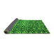 Sideview of Abstract Green Modern Rug, abs4774grn