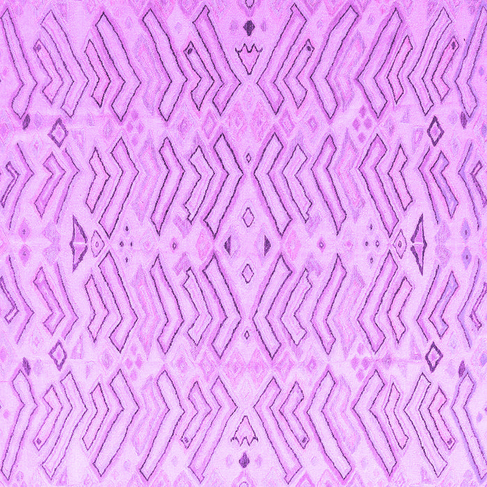 Square Solid Purple Modern Rug, abs4775pur