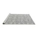 Sideview of Machine Washable Solid Gray Modern Rug, wshabs4775gry