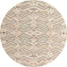 Round Machine Washable Abstract Desert Sand Beige Rug, wshabs4775