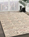 Abstract Desert Sand Beige Solid Rug in Family Room, abs4775