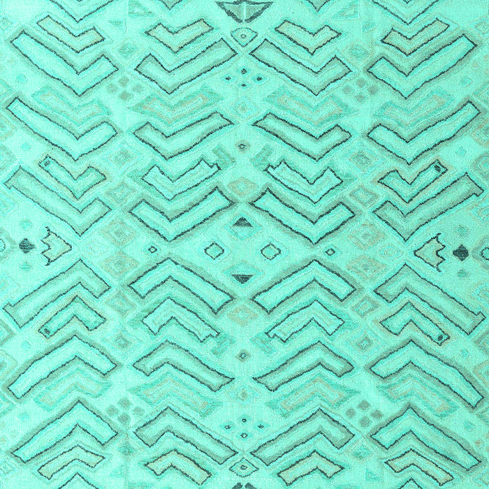 Solid Turquoise Modern Rug, abs4775turq