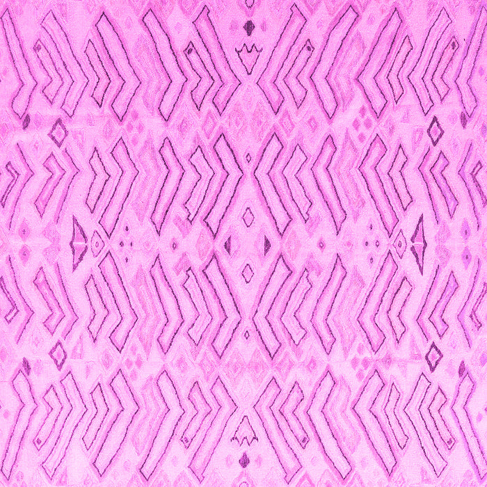 Square Machine Washable Solid Pink Modern Rug, wshabs4775pnk