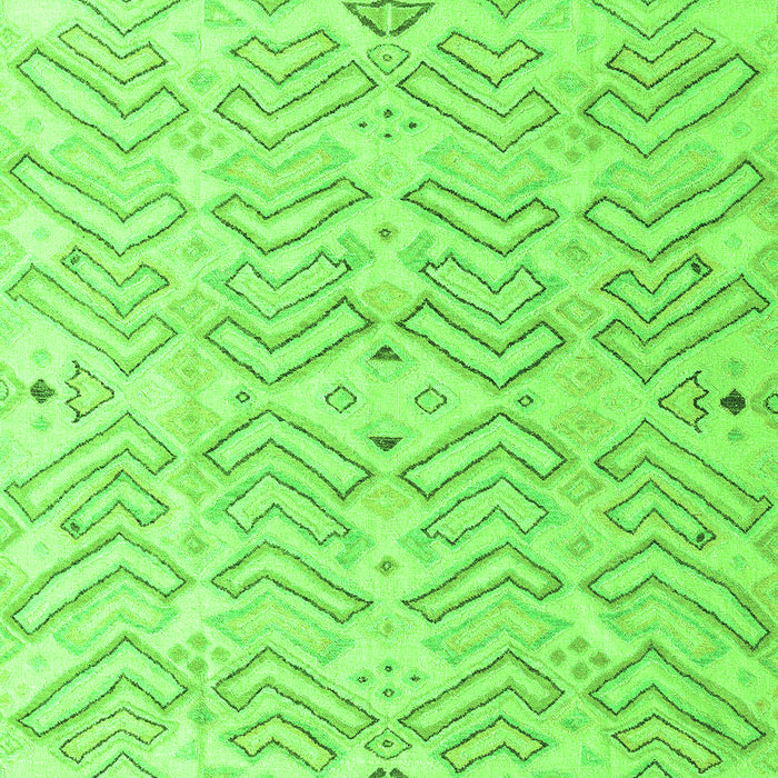 Machine Washable Solid Green Modern Area Rugs, wshabs4775grn