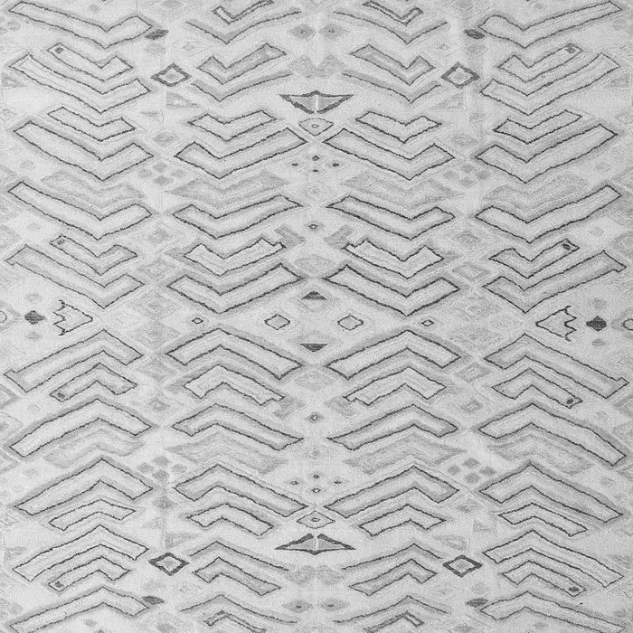 Square Machine Washable Solid Gray Modern Rug, wshabs4775gry