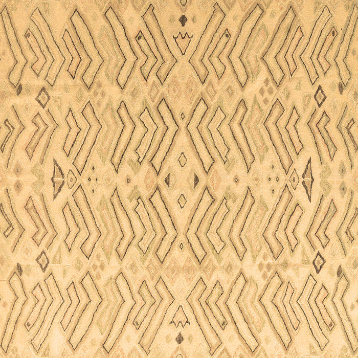 Square Solid Brown Modern Rug, abs4775brn