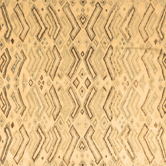 Square Solid Brown Modern Rug, abs4776brn