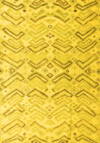 Solid Yellow Modern Rug, abs4776yw