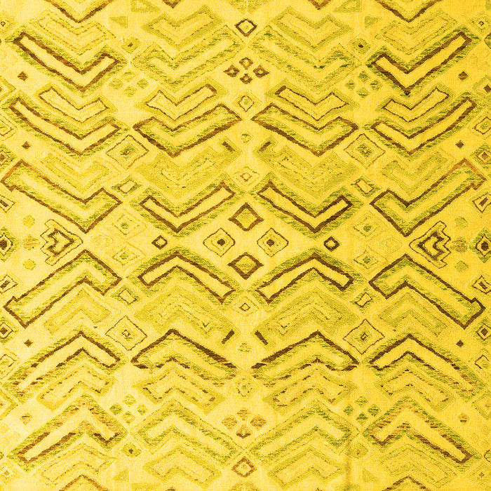 Solid Yellow Modern Rug, abs4776yw