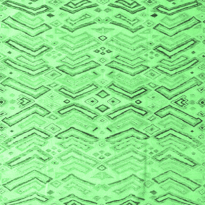Square Solid Emerald Green Modern Rug, abs4776emgrn