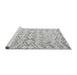 Sideview of Machine Washable Solid Gray Modern Rug, wshabs4776gry