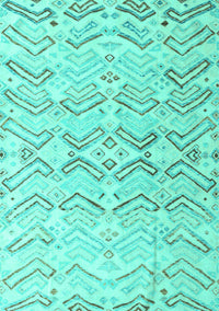 Solid Turquoise Modern Rug, abs4776turq