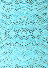 Solid Light Blue Modern Rug, abs4776lblu