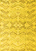 Machine Washable Solid Yellow Modern Rug, wshabs4776yw