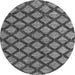 Round Abstract Gray Modern Rug, abs4777gry