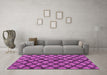 Machine Washable Abstract Pink Modern Rug in a Living Room, wshabs4777pnk