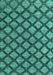 Abstract Turquoise Modern Rug, abs4777turq