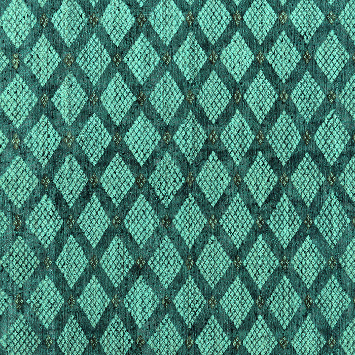 Square Abstract Turquoise Modern Rug, abs4777turq