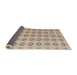 Sideview of Abstract Dark Almond Brown Modern Rug, abs4778